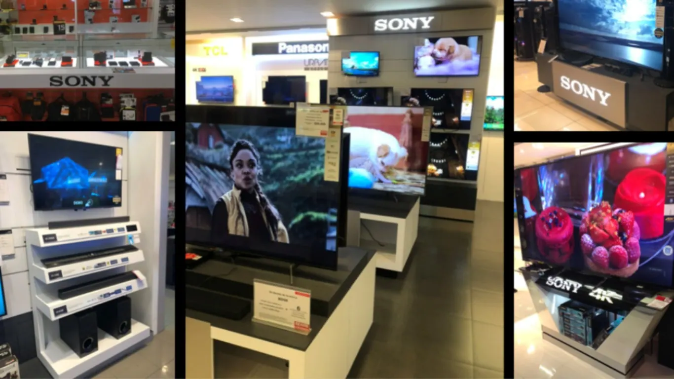 Showrooms de electrónica Sony